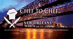Desktop Screenshot of cheftochefconference.com