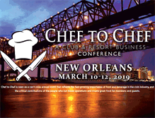 Tablet Screenshot of cheftochefconference.com